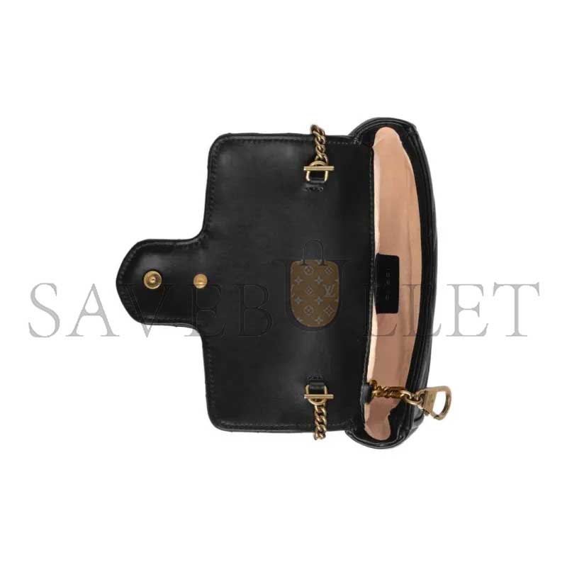 GUCCI MARMONT MATELASSE LEATHER SUPER MINI BAG 476433 (16.5*10*4.5cm)